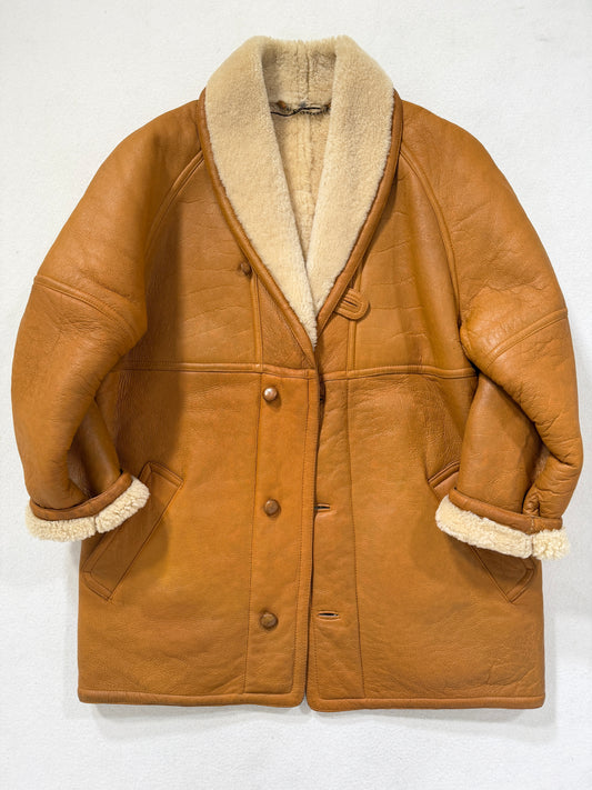 Montone vintage Shearling whisky tg XL