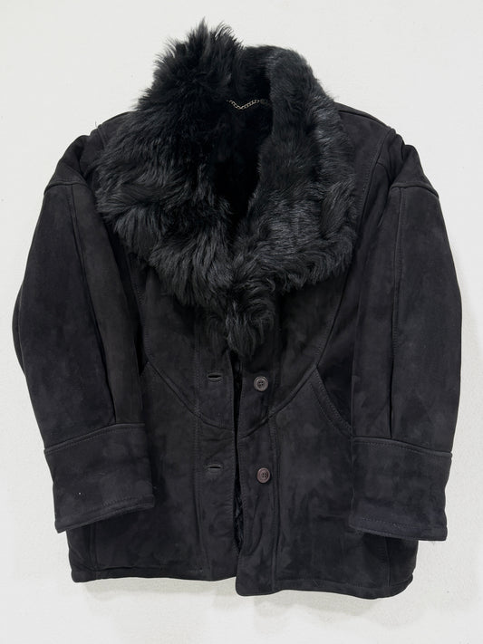Montone vintage Shearling nero tg 44