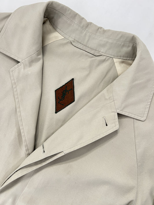 Trench vintage YSL beige chiaro tg M/L