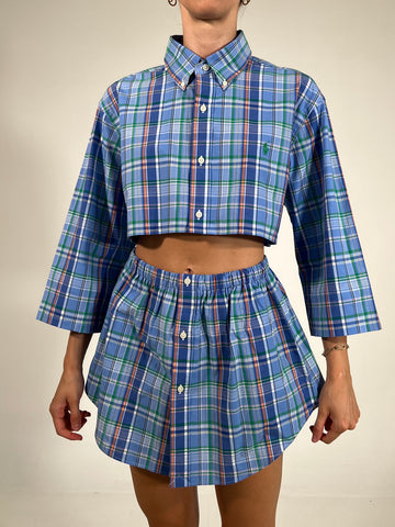 Coordinato vintage Ralph Lauren tartan tg U