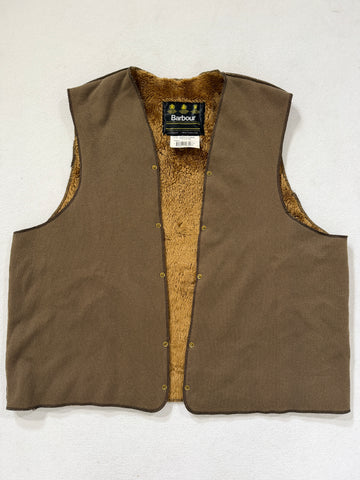 Interno Barbour vintage in pile tg C50 A297