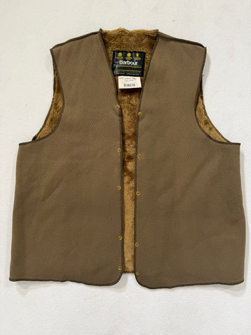 Interno Barbour vintage in pile tg C46 A297