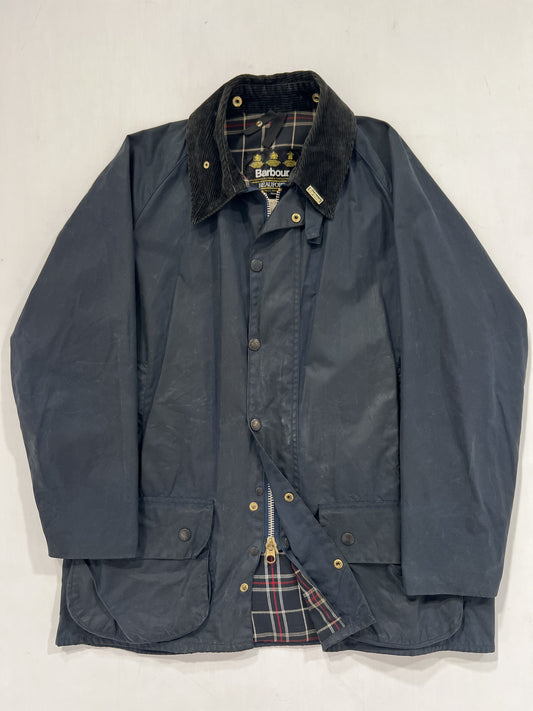 Giacca vintage Barbour Beaufort blu tg L