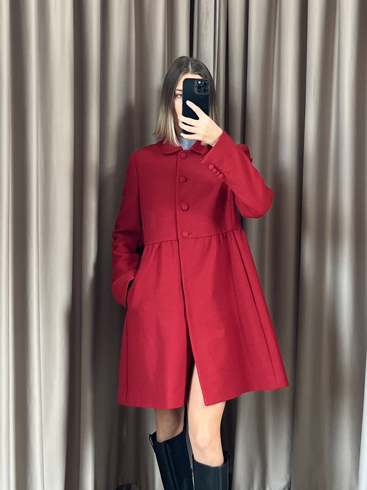 Cappotto vintage Valentino rosso tg 42