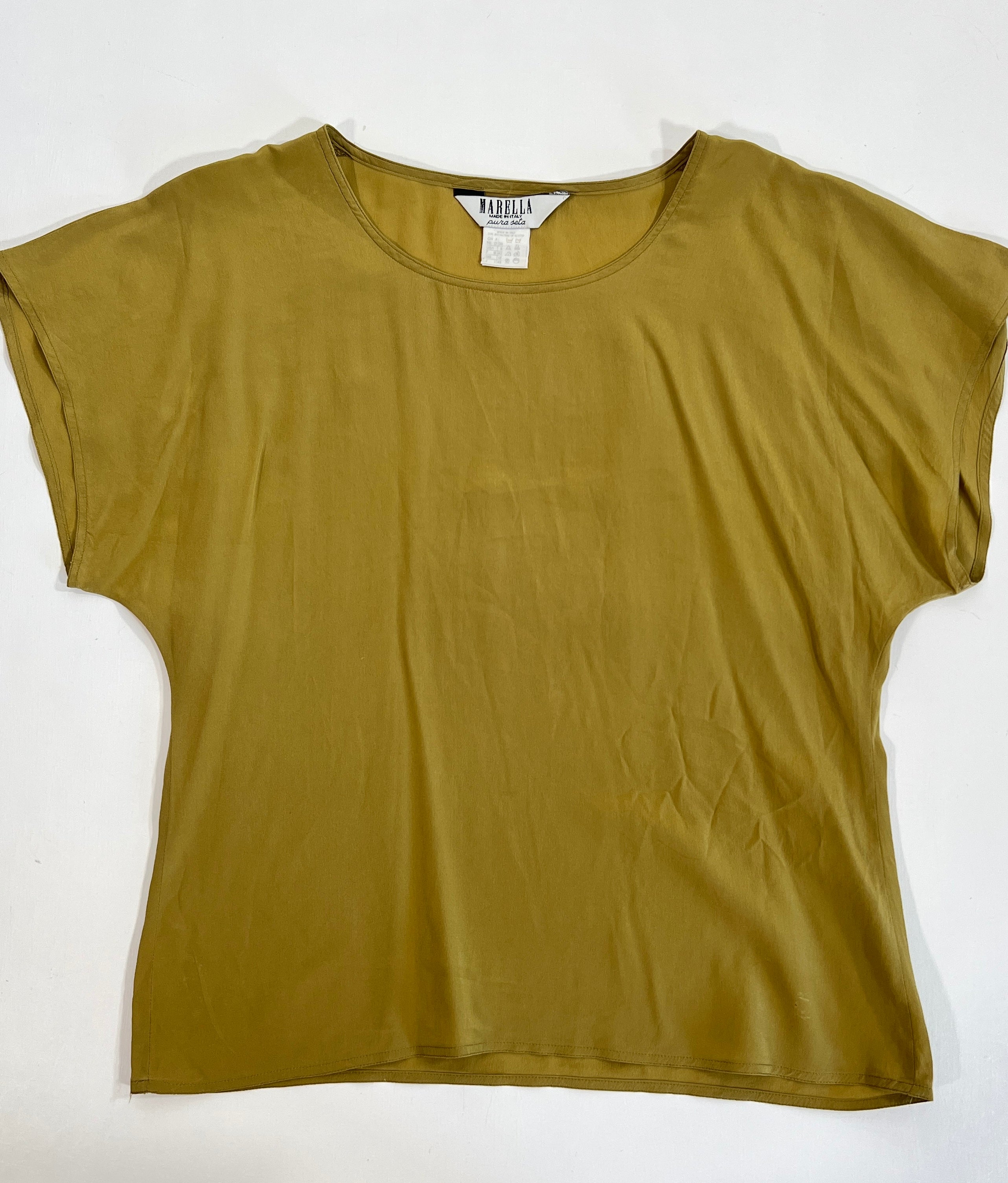 T-shirt vintage Marella in seta tg M