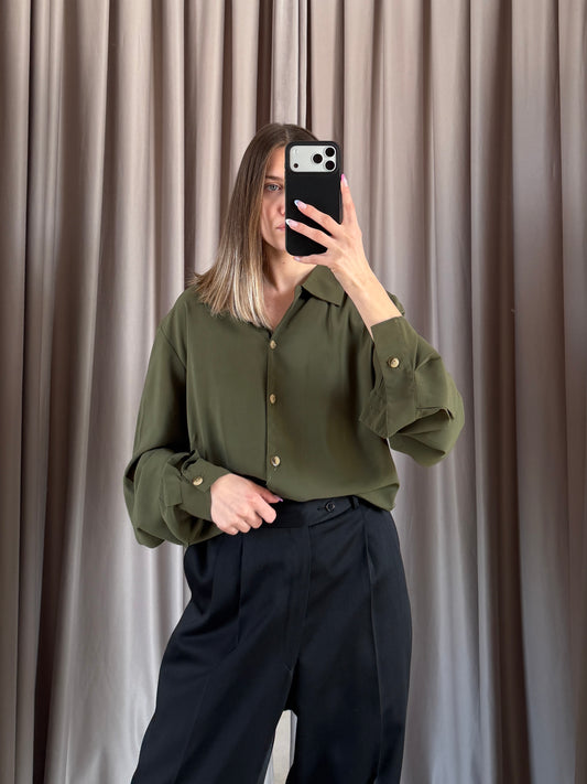 Camicia vintage verde tg L