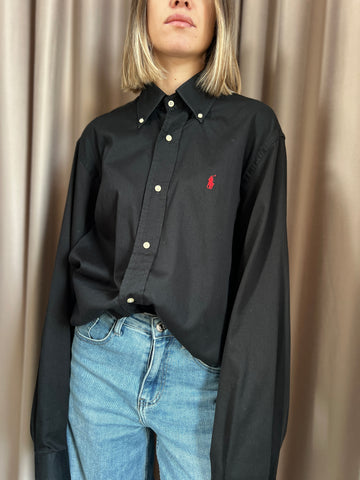 Camicia vintage Ralph Lauren nero tg L