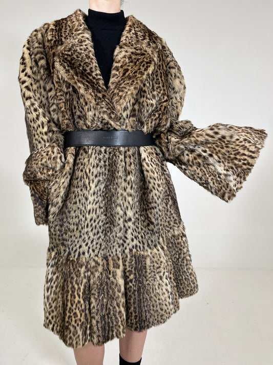 Pelliccia vintage leopardo tg M