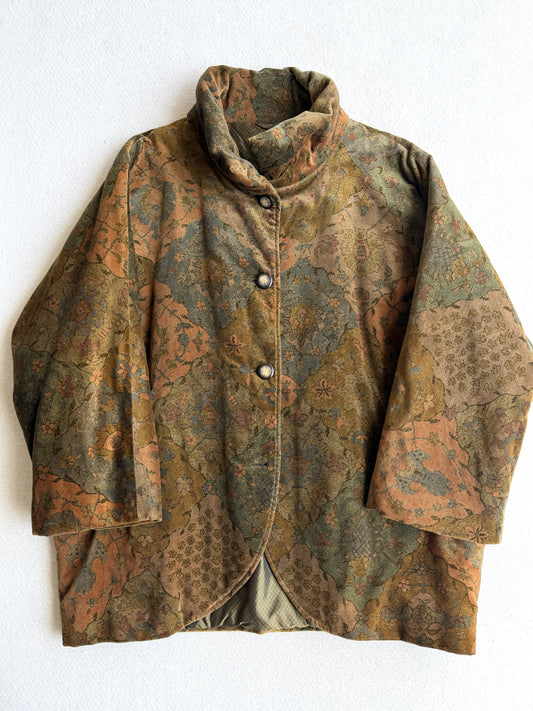 Giacca vintage Max Mara velluto fantasia tg 44
