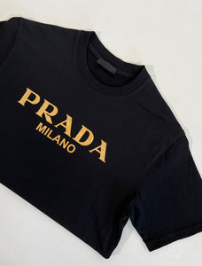 T-shirt vintage Prada nero tg M