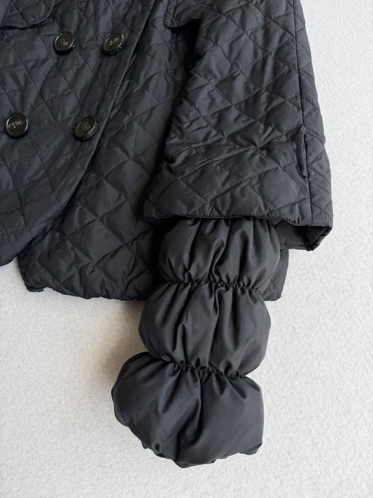 Giacca vintage Moncler corto nero tg M