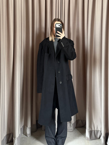Cappotto vintage Gucci lana nero tg XL