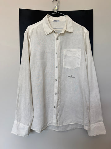 Camicia vintage Stone Island bianco tg S/M