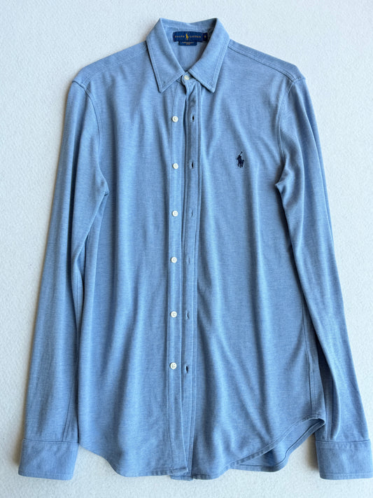 Camicia vintage Ralph Lauren tessuto celeste tg S/M