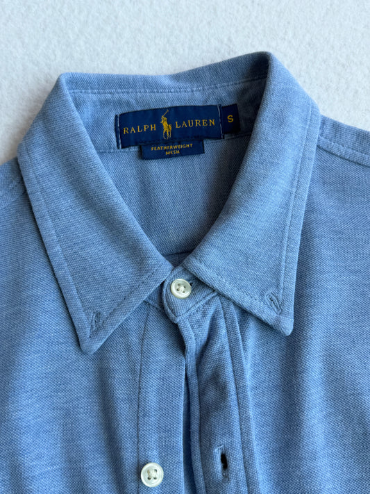 Camicia vintage Ralph Lauren tessuto celeste tg S/M