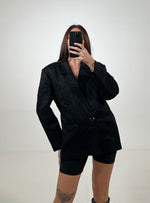 Carica l&#39;immagine nel visualizzatore di Gallery, Blazer vintage Ferragamo nero tg M/L
