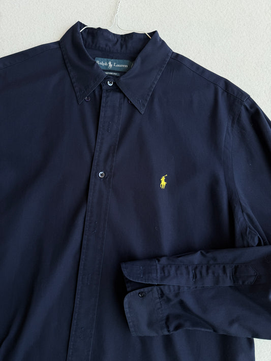 Camicia vintage Ralph Lauren blu tg XL
