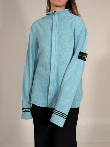Maglia vintage Stone Island celeste tg M/L