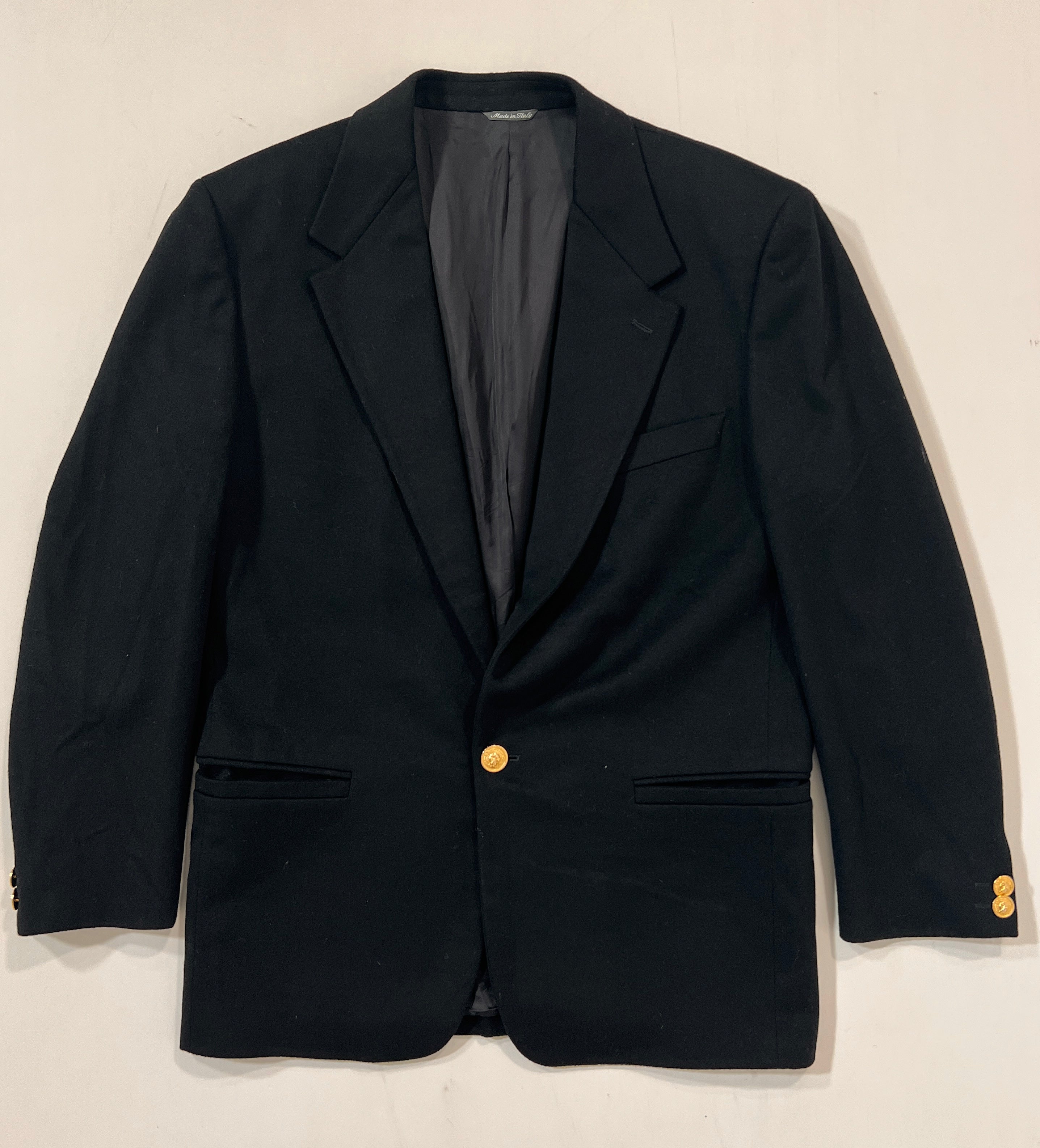 Blazer vintage Versace nera cashmere tg L