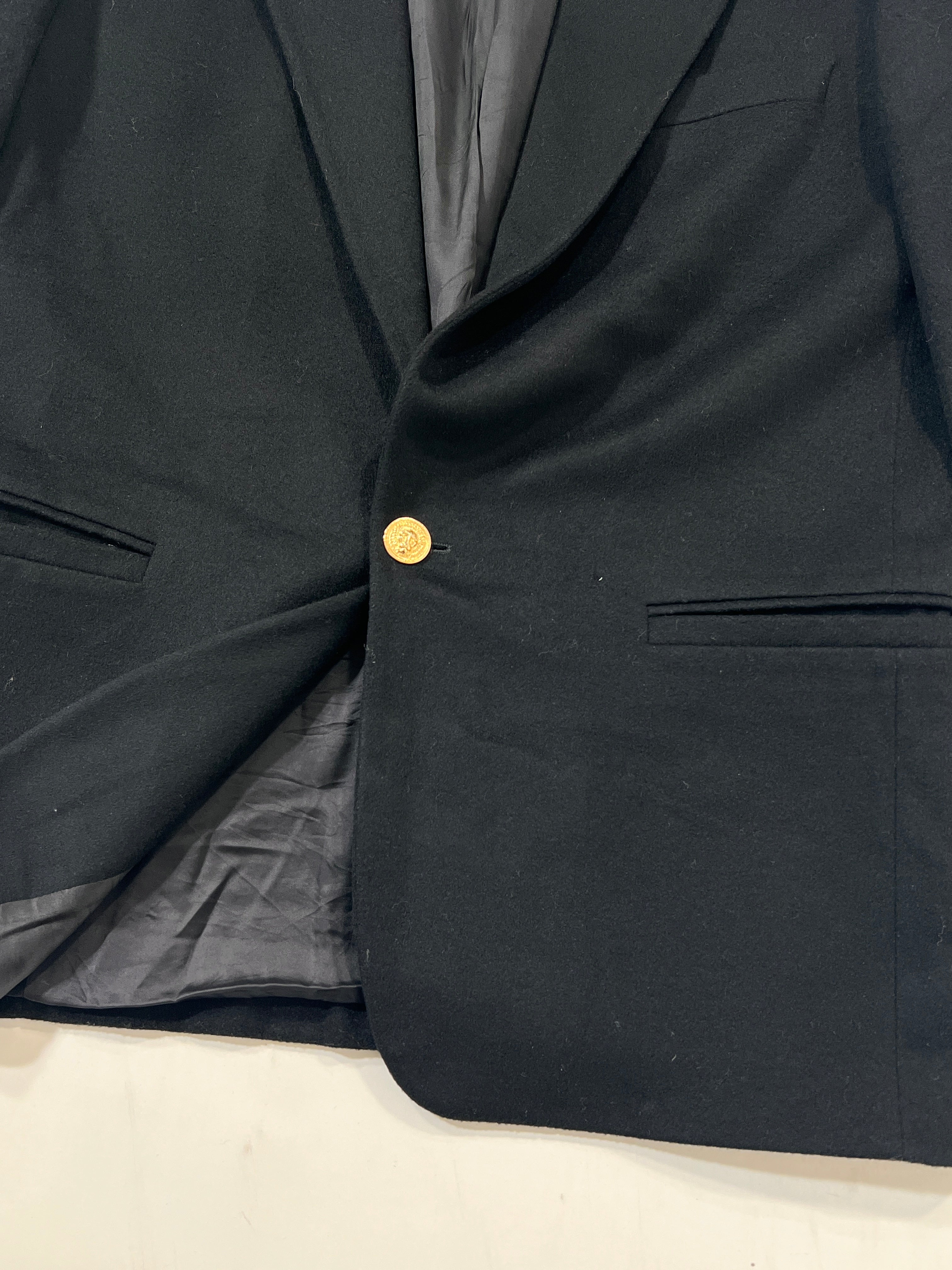 Blazer vintage Versace nera cashmere tg L