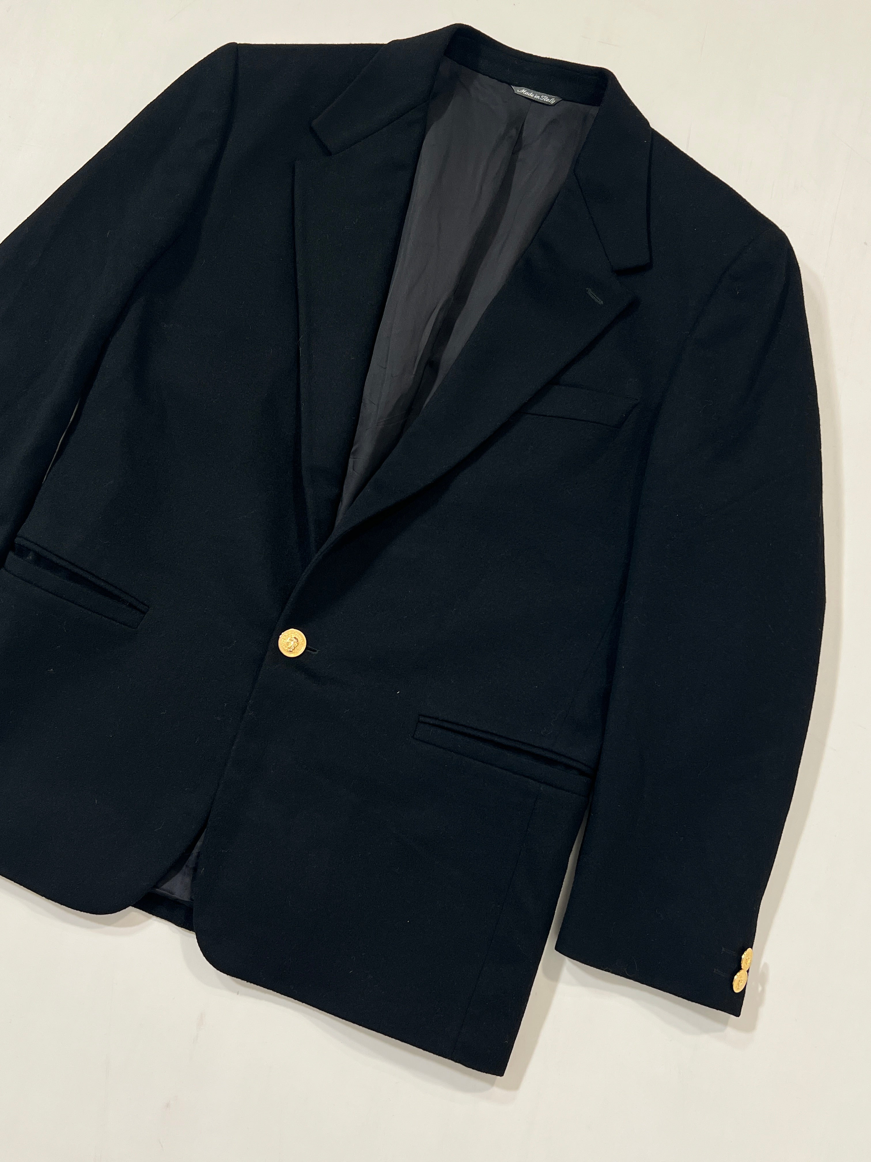 Blazer vintage Versace nera cashmere tg L