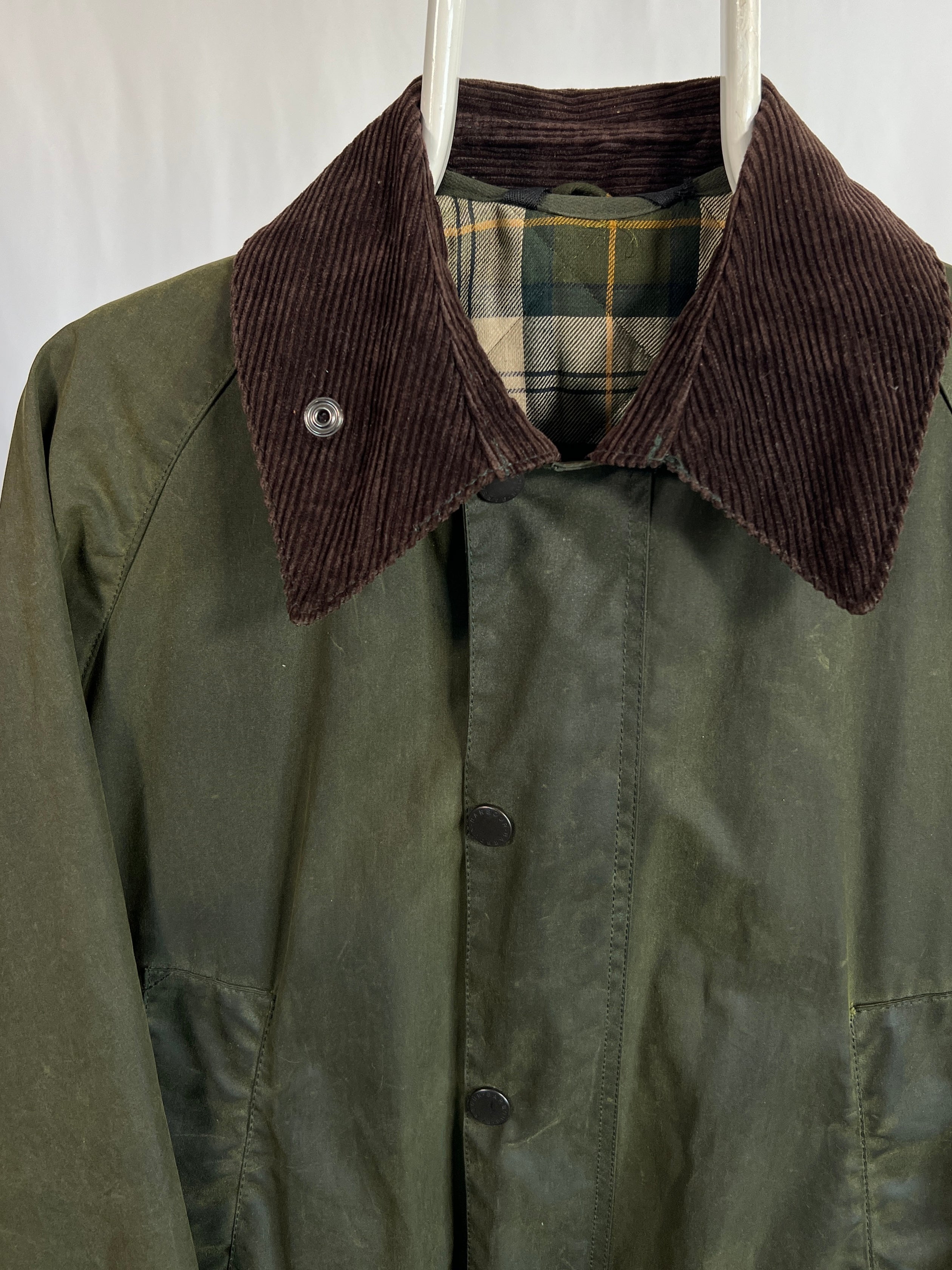 Giacca vintage Barbour Bedale con interno tg S