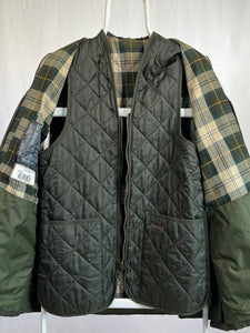 Giacca vintage Barbour Bedale con interno tg S