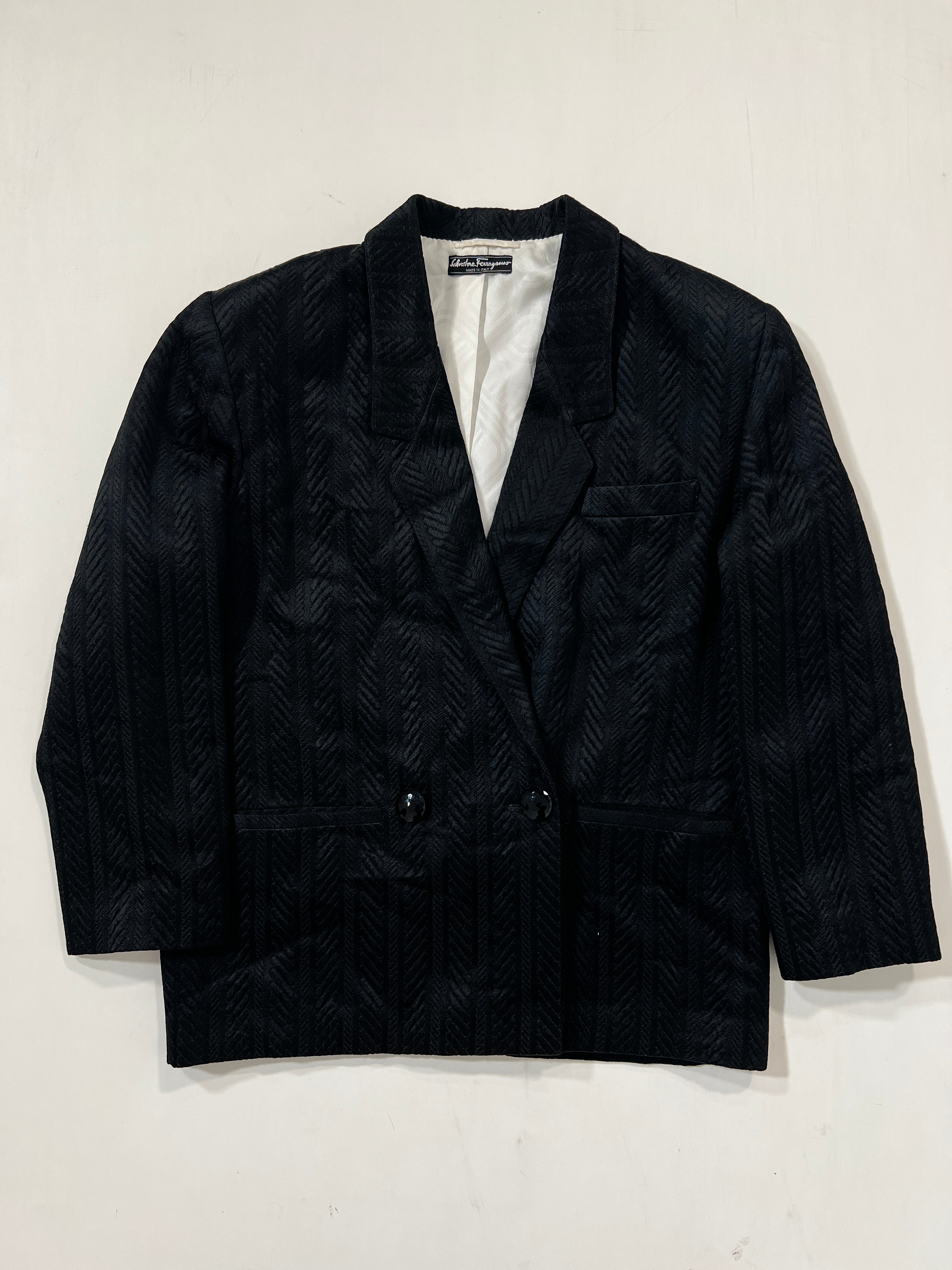 Blazer vintage Ferragamo nero tg M/L