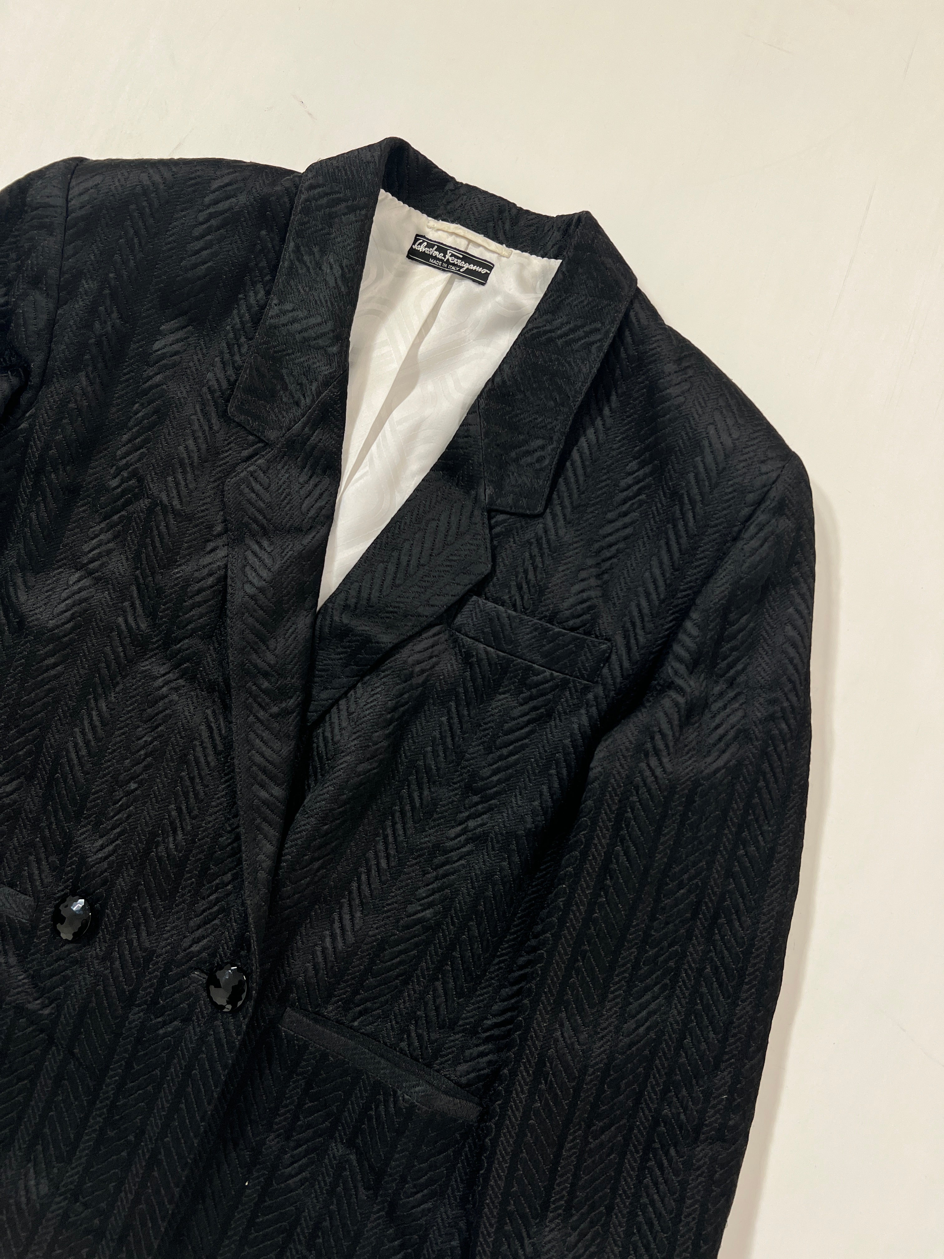 Blazer vintage Ferragamo nero tg M/L