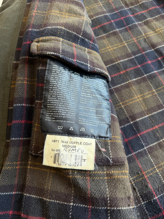 Giacca vintage Barbour Montgomery fango tg M
