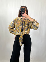 Carica l&#39;immagine nel visualizzatore di Gallery, Camicia vintage fantasia tg M/L
