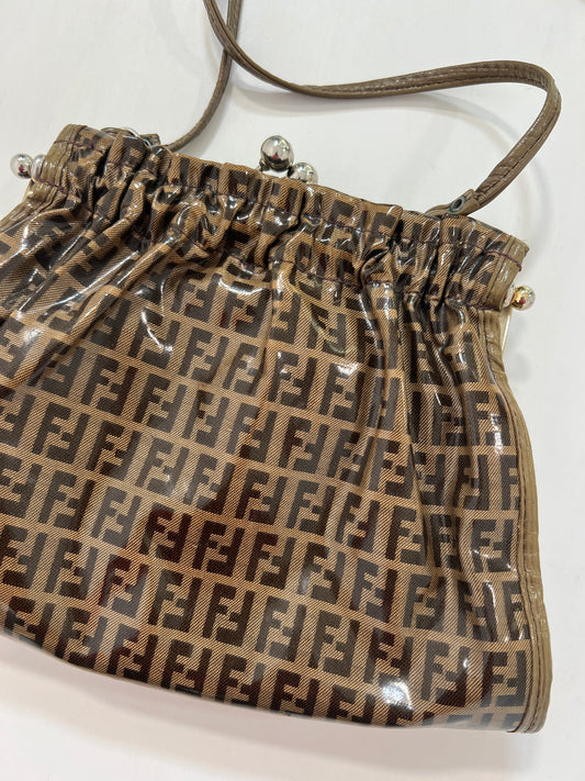 Borsa vintage Fendi monogram vernice