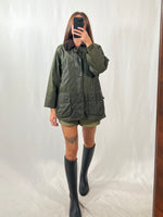 Carica l&#39;immagine nel visualizzatore di Gallery, Giacca vintage Barbour Bedale con interno tg S
