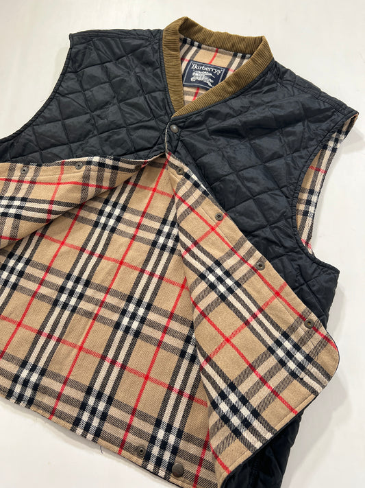 Gilet vintage Burberry in lana double face tg L/XL