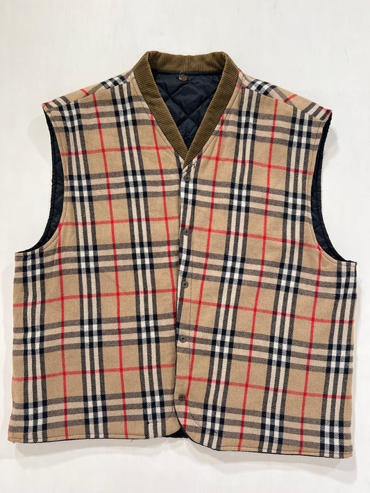 Gilet vintage Burberry in lana double face tg L/XL