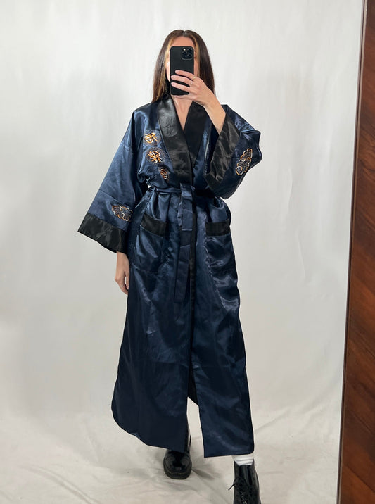 Kimono orientale vintage double face tg XL