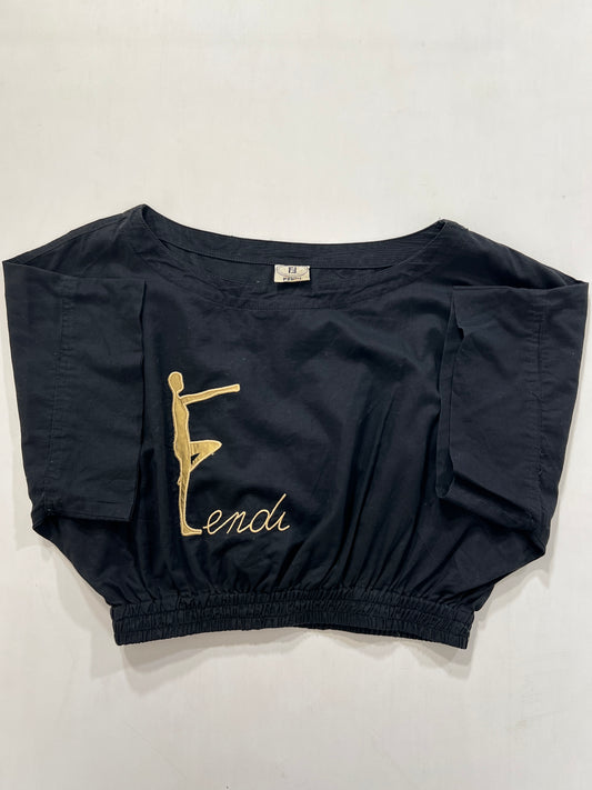 Maglia vintage Fendi crop tg S