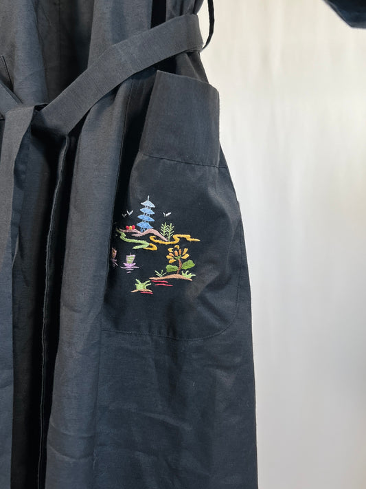 Kimono orientale vintage nero tg M/L