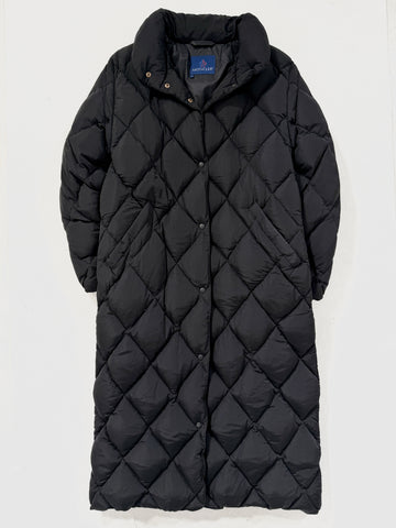 Giacca piumino vintage Moncler nero lungo tg S