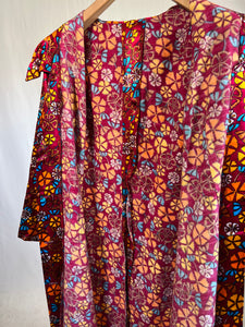 Kimono fantasia vintage lungo tg XL