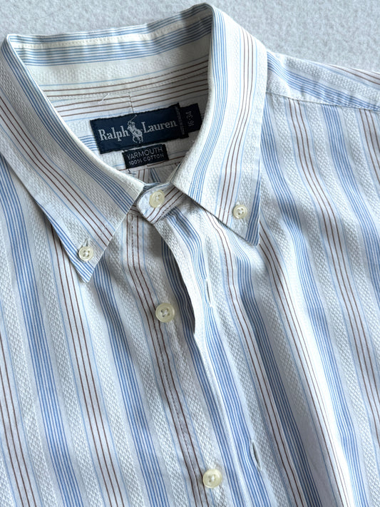 Camicia vintage Ralph Lauren bianco righe tg L