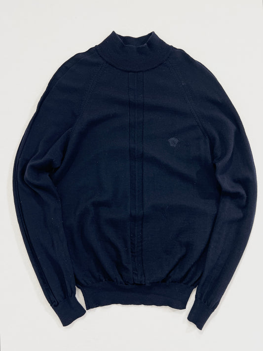 Maglia vintage Versace blu lana tg M