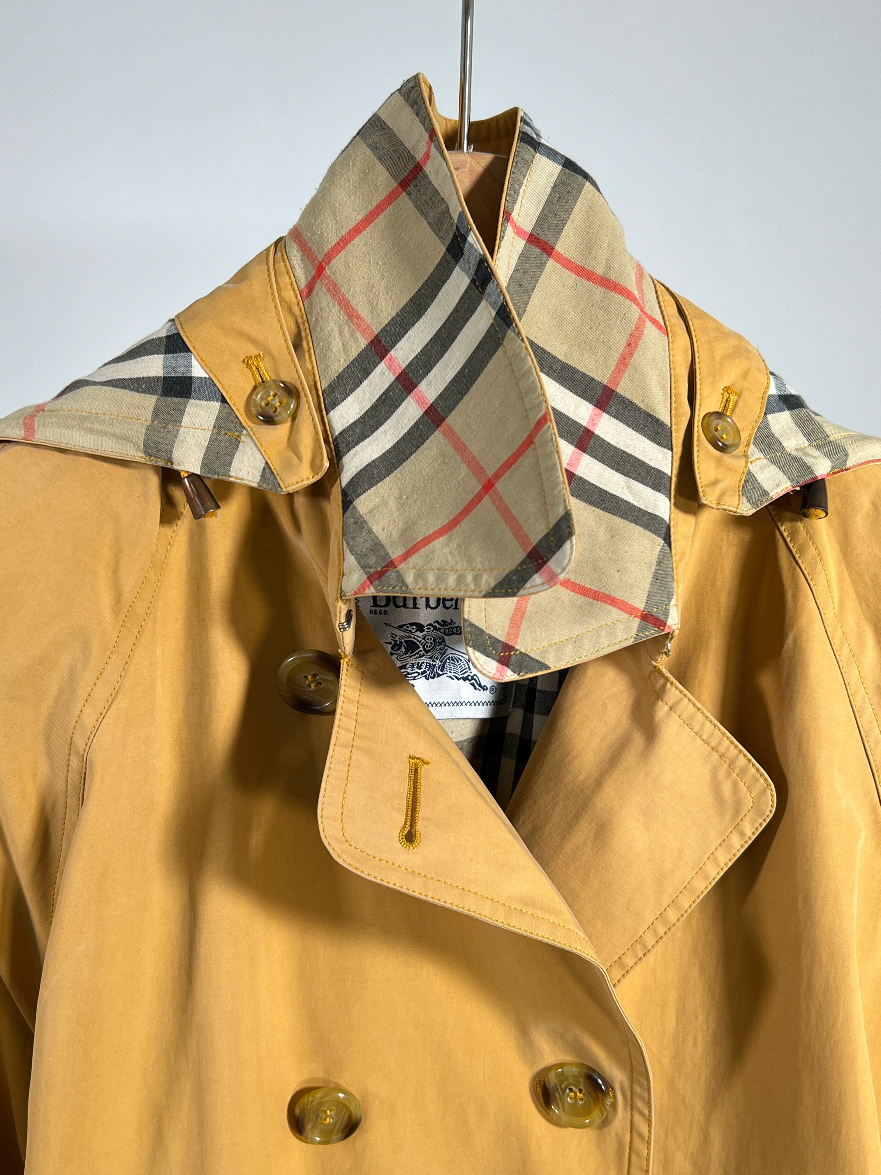 Trench vintage Burberry cappuccio tg S