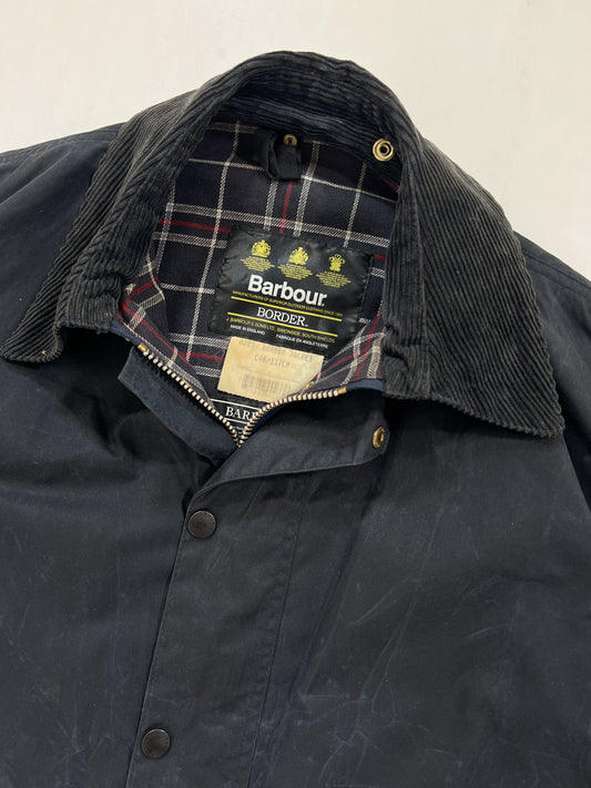 Giacca vintage Barbour Border blu tg XL