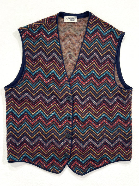 Gilet vintage Missoni lana multicolor M