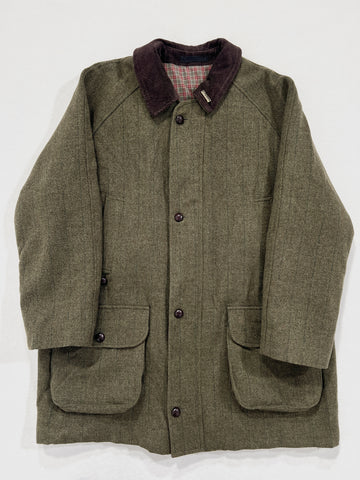 Cappotto vintage Barbour derby tweed tg XL