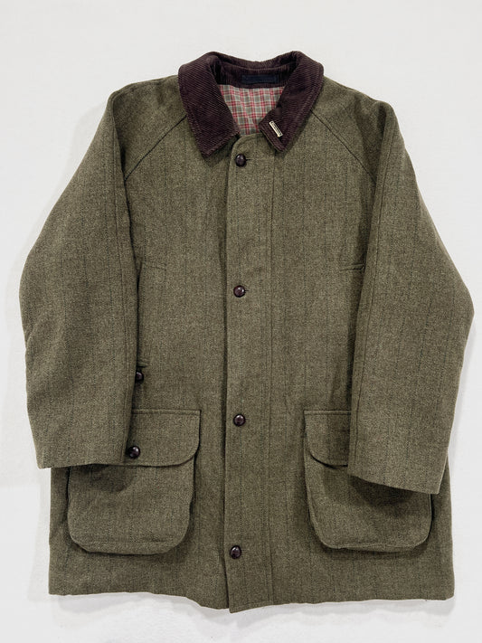 Cappotto vintage Barbour derby tweed tg XL