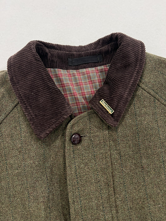 Cappotto vintage Barbour derby tweed tg XL