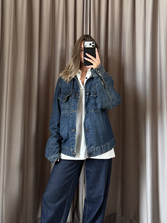 Giacca vintage Stone Island in denim tg L