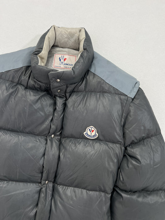 Giacca piumino vintage Moncler grigio tg M